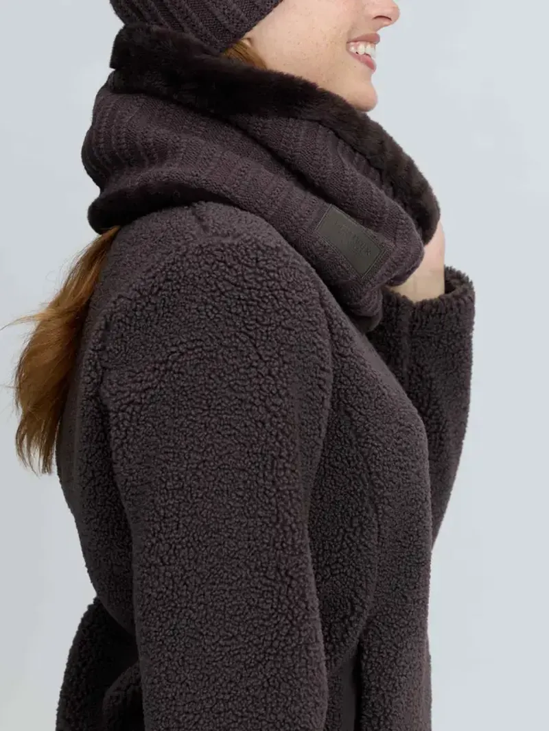 LeMieux Heritage Knitted Snood - Cocoa-2