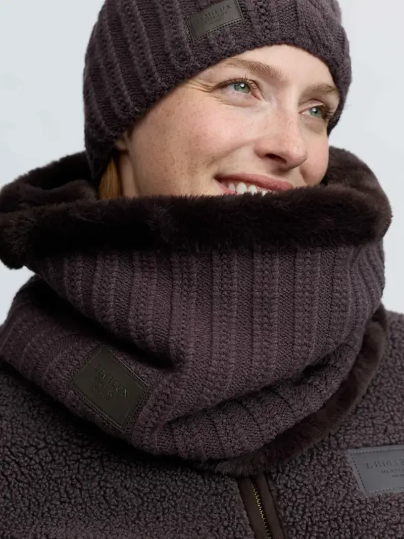 LeMieux Heritage Knitted Snood - Cocoa-3