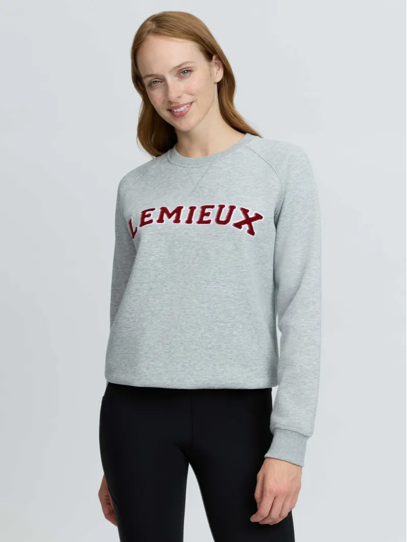 LeMieux Vida Varsity Crew Neck Sweat - Grey Marl