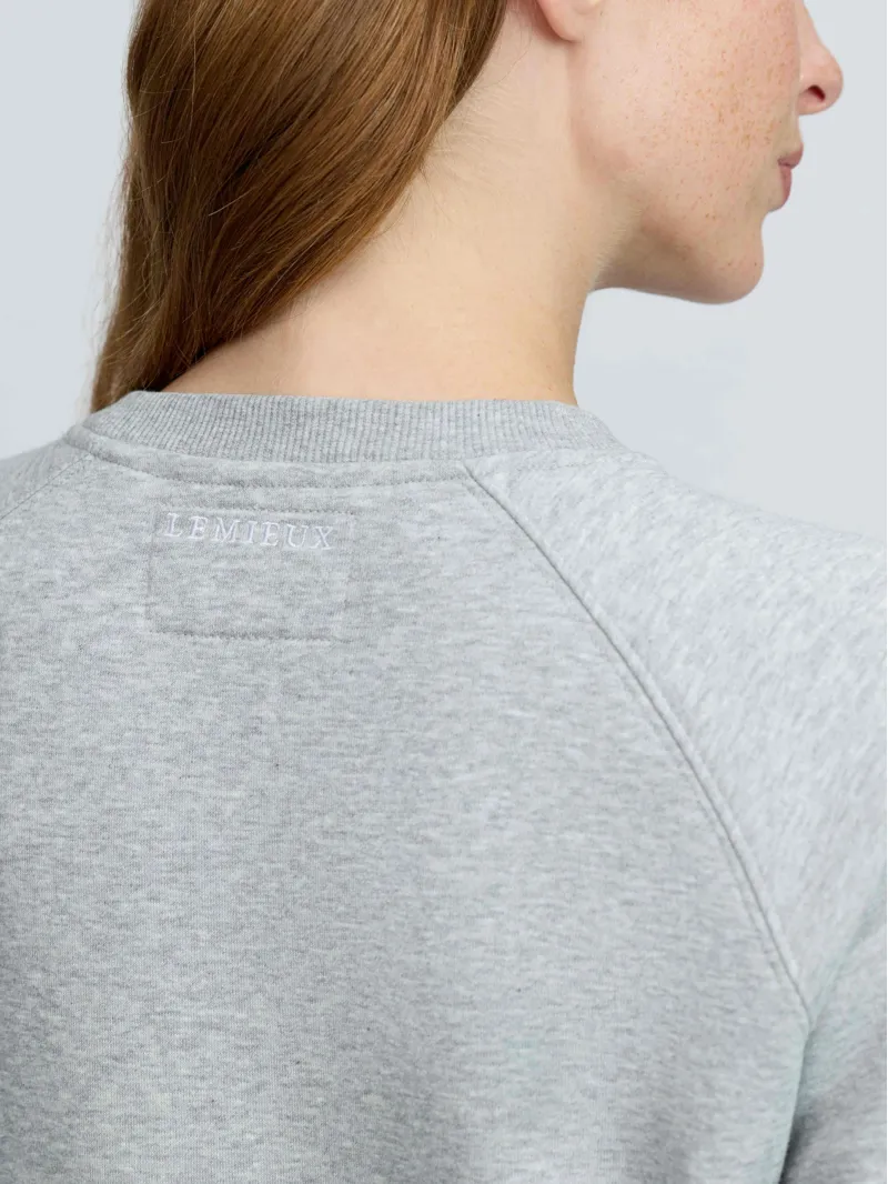 LeMieux Vida Varsity Crew Neck Sweat - Grey Marl-3