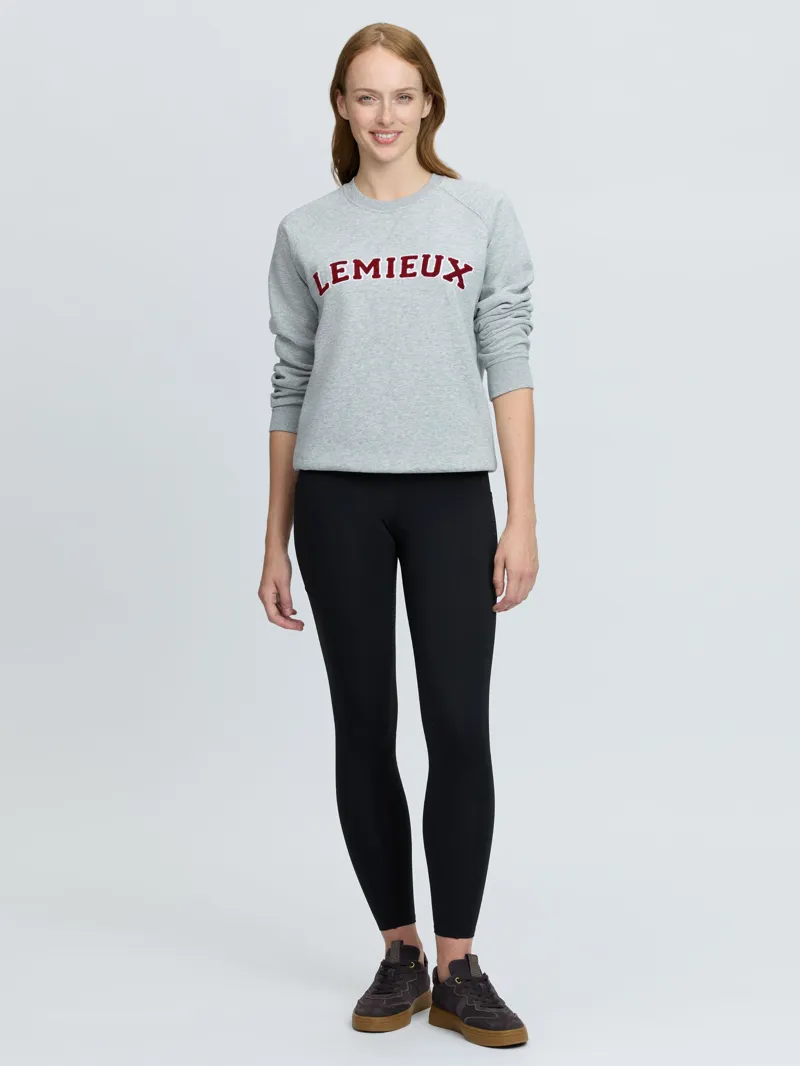 LeMieux Vida Varsity Crew Neck Sweat - Grey Marl-4