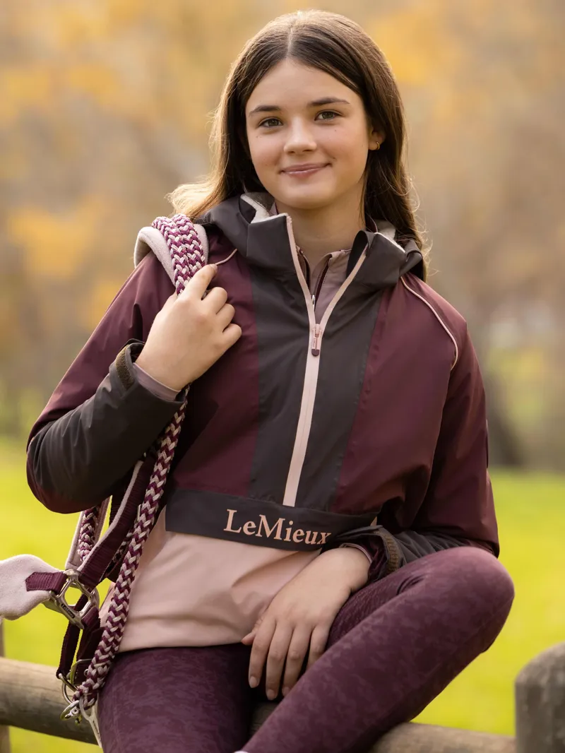 LeMieux Young Rider Bailey Waterproof Anorak - Bramble-2