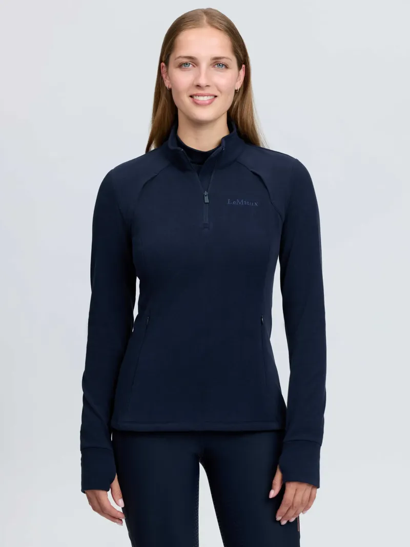 LeMieux Frances Quarter Zip Fleece - Navy