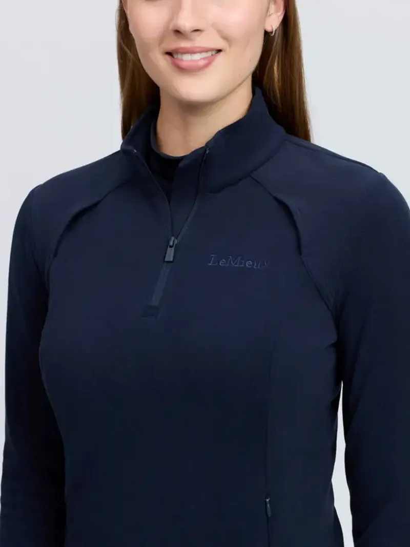 LeMieux Frances Quarter Zip Fleece - Navy-3
