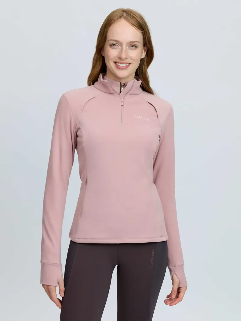 LeMieux Frances Quarter Zip Fleece - Wild Rose