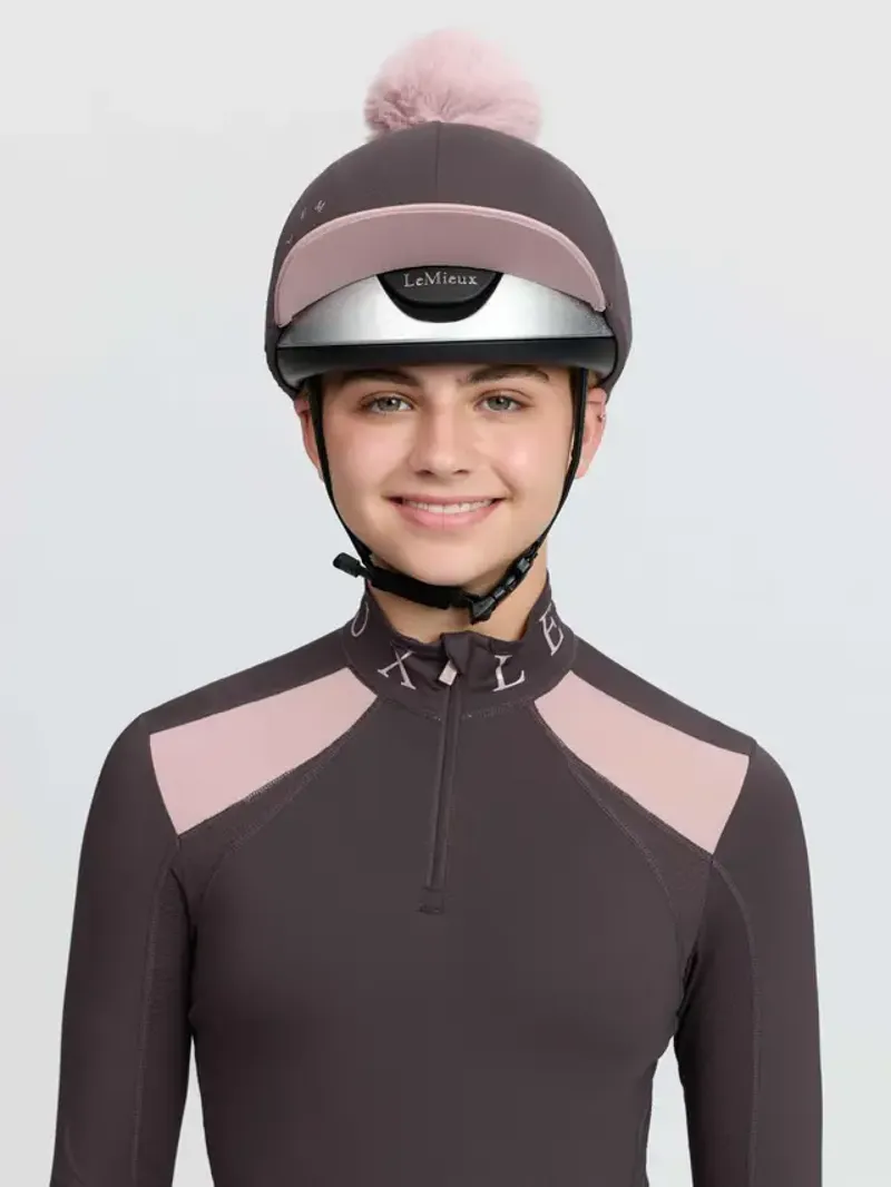 LeMieux Classique Pom Hat Silk  -Cocoa