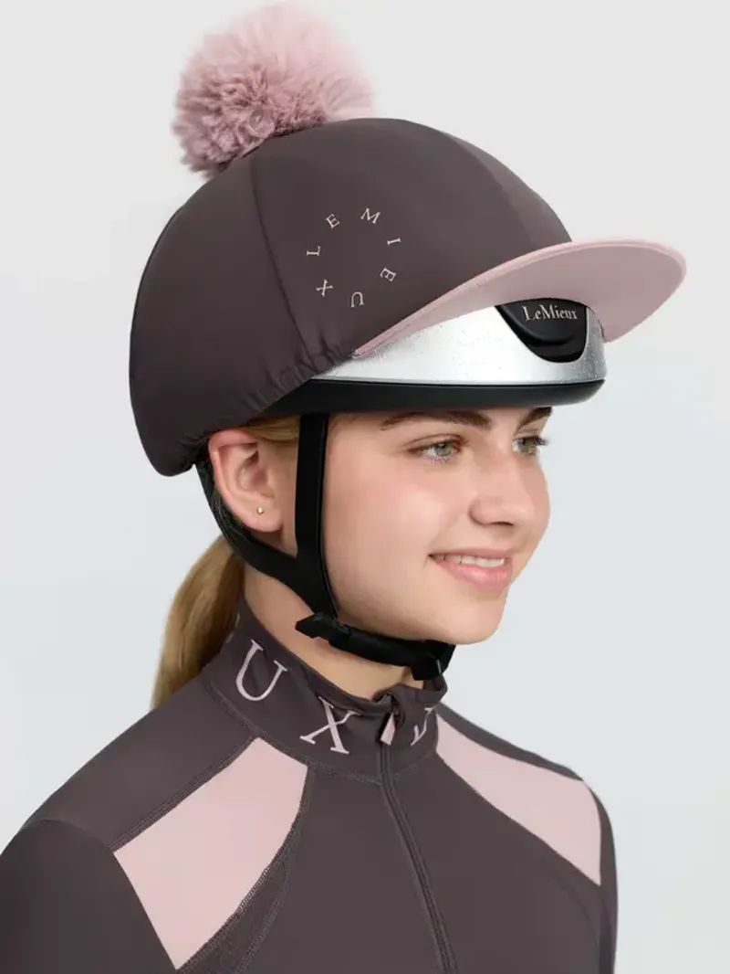 LeMieux Classique Pom Hat Silk  -Cocoa-3