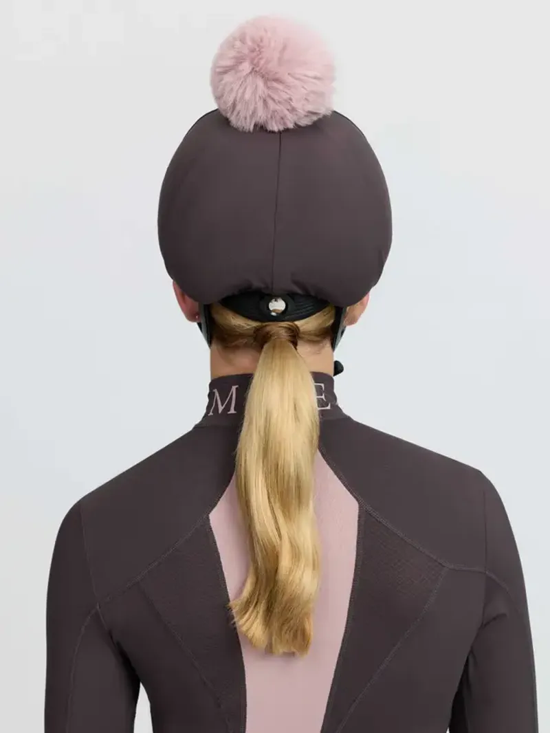 LeMieux Classique Pom Hat Silk  -Cocoa-1