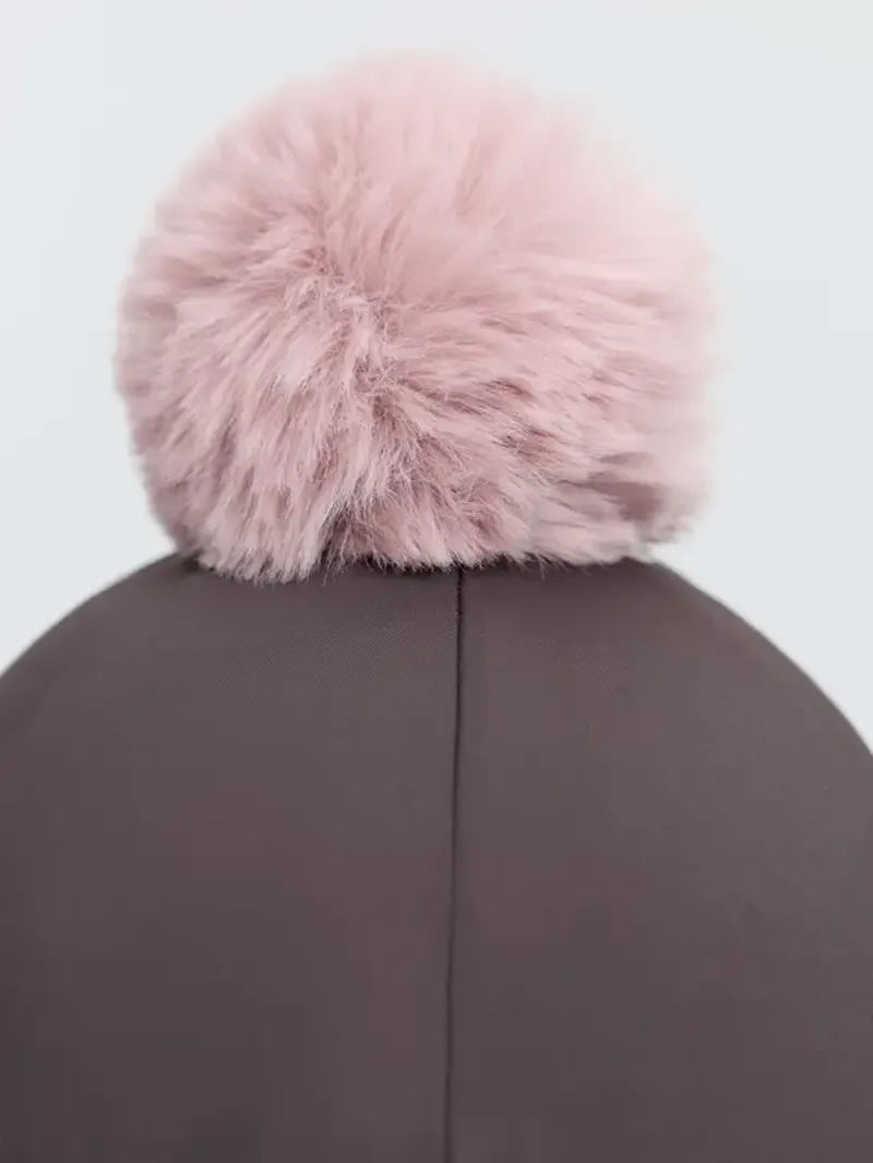 LeMieux Classique Pom Hat Silk  -Cocoa-2