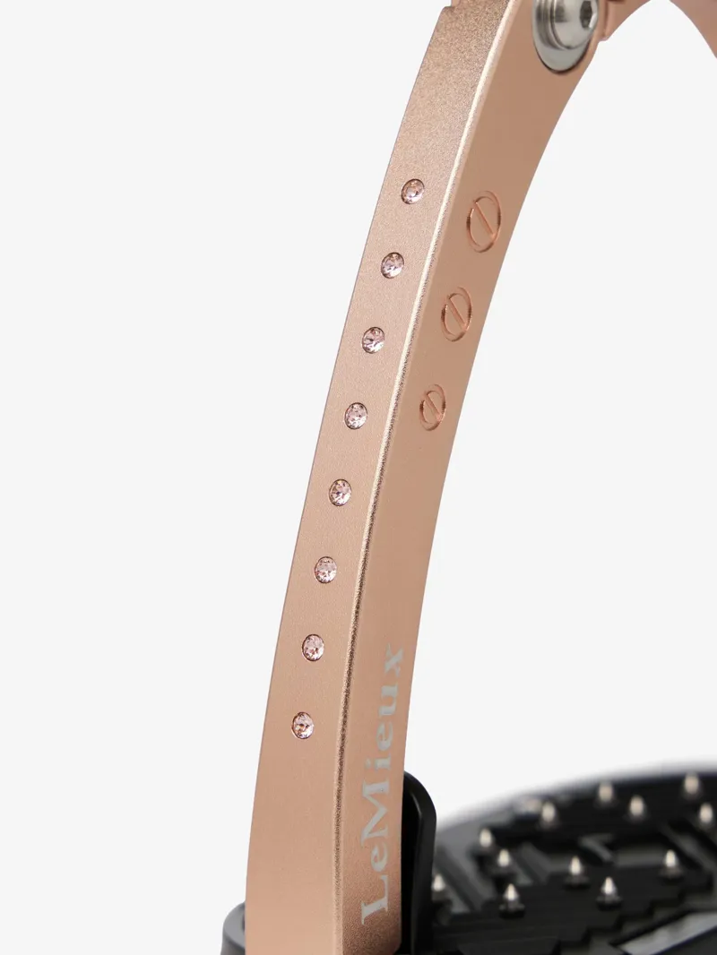 LeMieux Brilliance Vector Balance Stirrup - Rose Gold