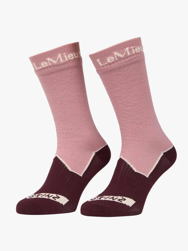 LeMieux x Sealskinz Waterproof Socks - Dusty Pink