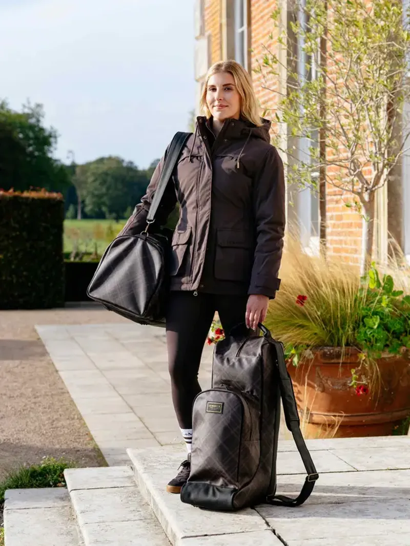 LeMieux Heritage Boot and Hat Bag - Cocoa-2