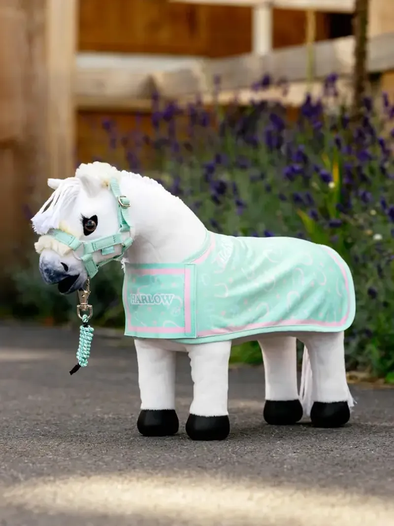 LeMieux Harlow Toy Pony Printed Rug - Softmint-2