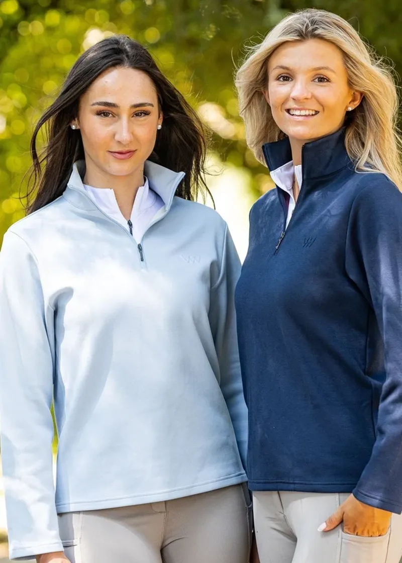 Woof Wear Ladies 1/4 Zip Fleece - Powder Blue-3