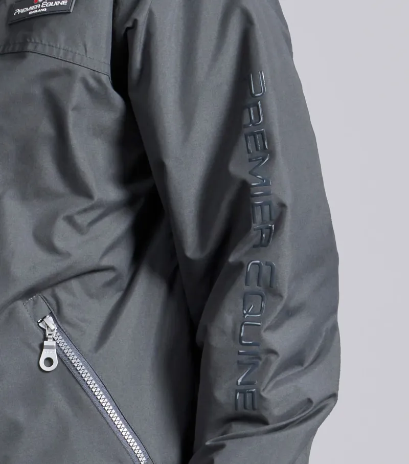 Premier Equine Pro Rider Unisex Waterproof Riding Jacket - Anthracite Grey-2
