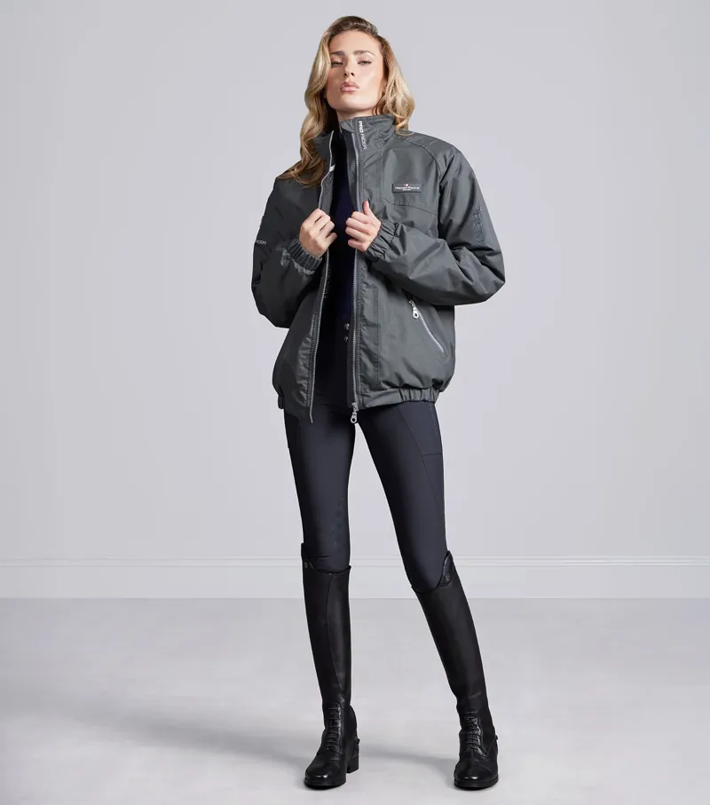Premier Equine Pro Rider Unisex Waterproof Riding Jacket - Anthracite Grey-5