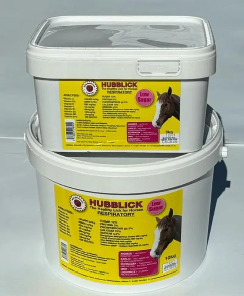 Hubblick Low Sugar Horse Lick - Respiratory
