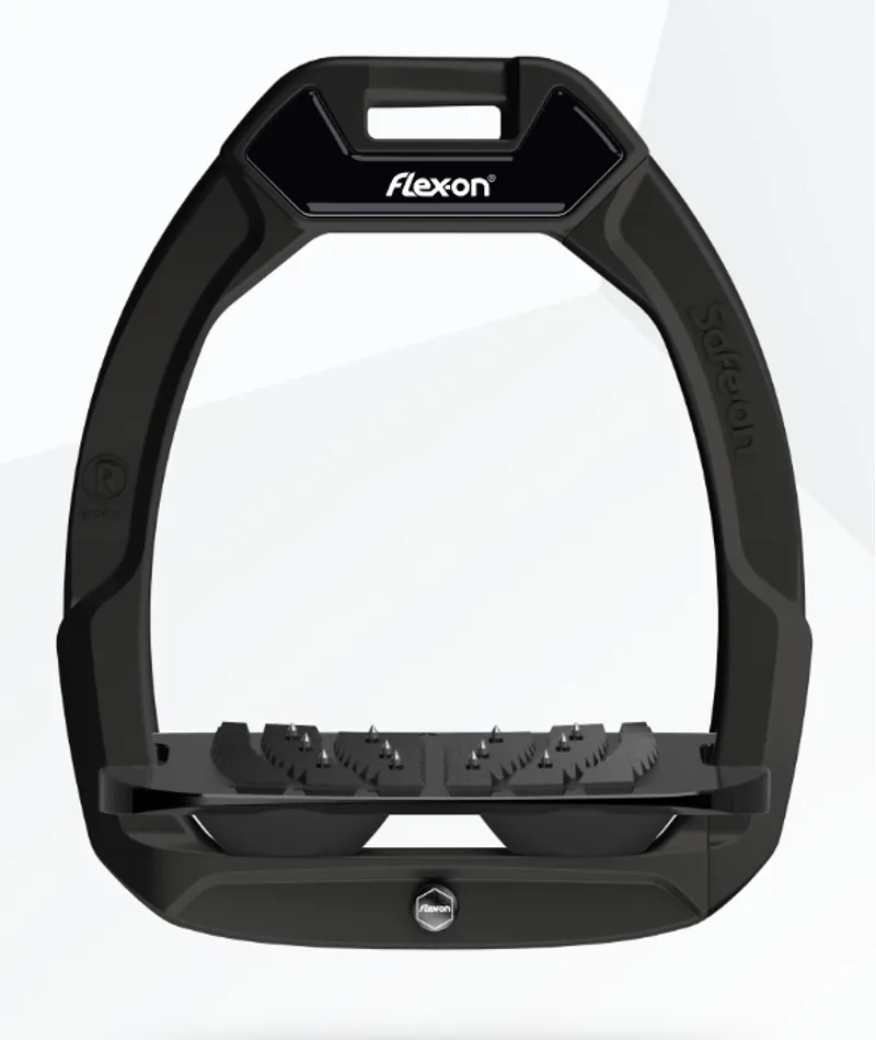 Flex-On Safe-On Ultra Grip Adults Stirrup Irons -  Black/Black/Black