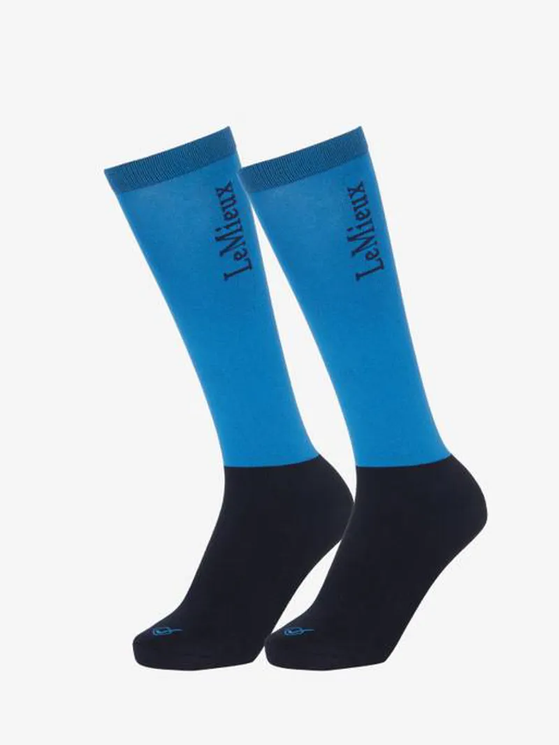 LeMieux Competition Socks 2 pack - Benetton Blue