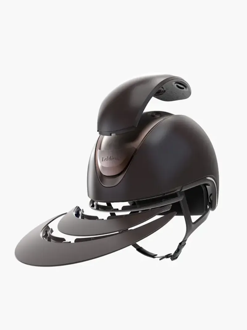 LeMieux Verv Competition Helmet - Matte Brown-2