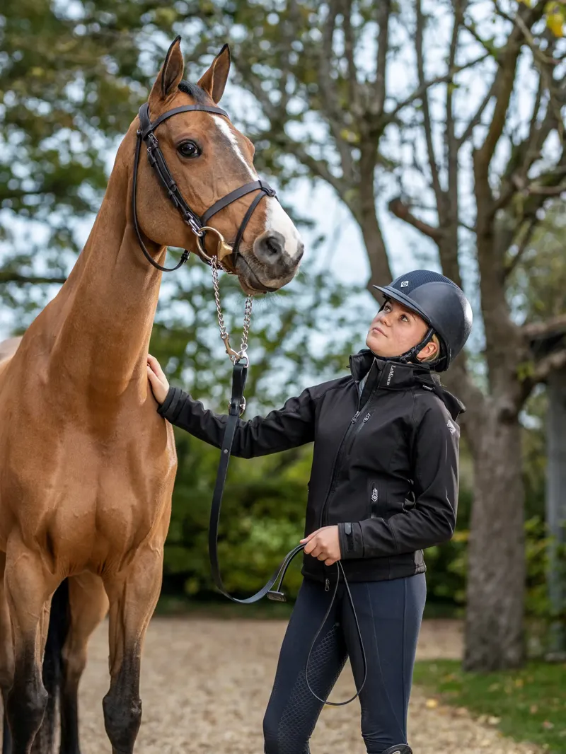 LeMieux Leather Trot Up Chain - Brown-1