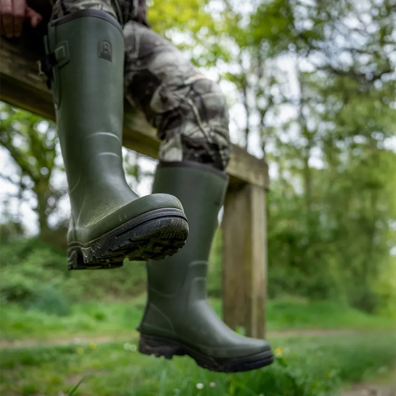 Rouchette Veneur Neo Wellington Boots - Khaki - Mens-4