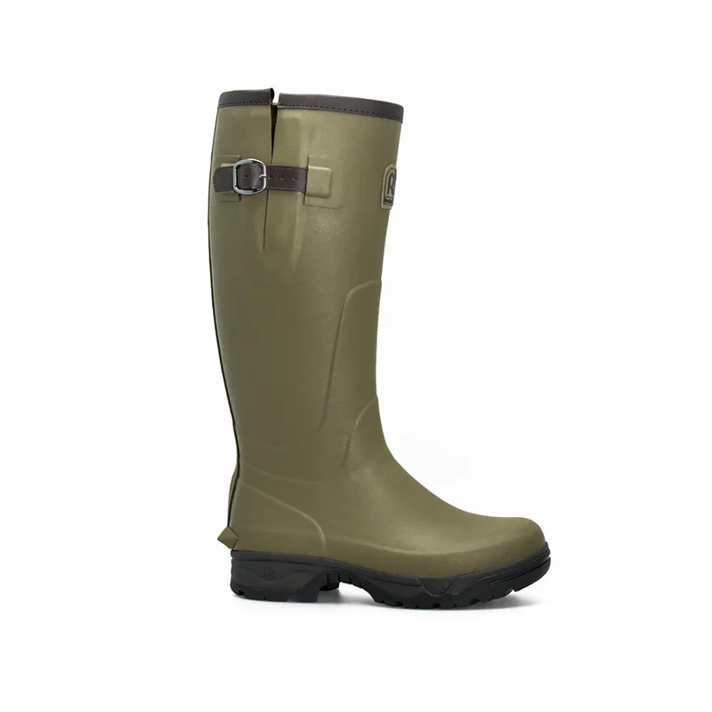 Rouchette Veneur Neo Wellington Boots - Olive - Womens