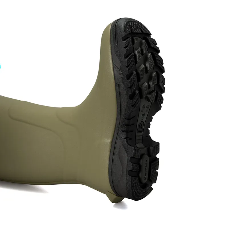 Rouchette Veneur Neo Wellington Boots - Olive - Womens-5