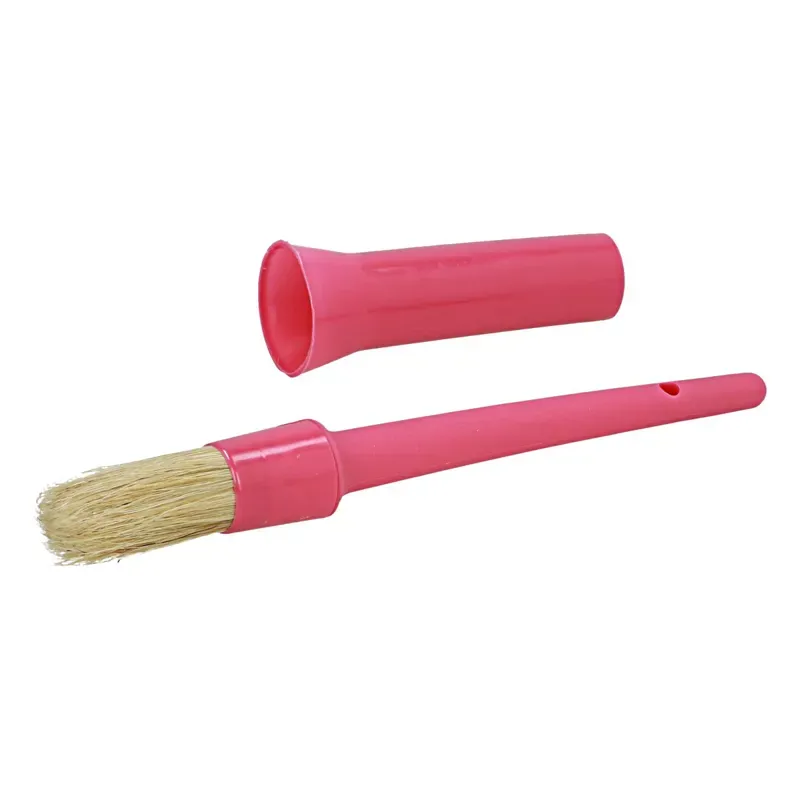 Ezi-Groom Plastic Hoof Oil Brush In Pink