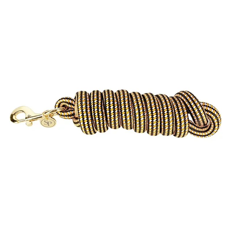 Supreme Products Royal Occasion Lead Rope - - Black/White/Gold 2m