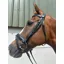 ENGLISH LEATHER Padded Flash Bridle with Rubber Grip Reins - Brown